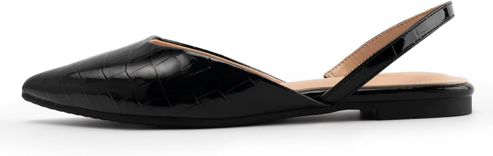 DREAMCIA Slingback Flats for Women Pointed Toe Flats Slip On Casual Office Shoes for Women | Amazon (US)