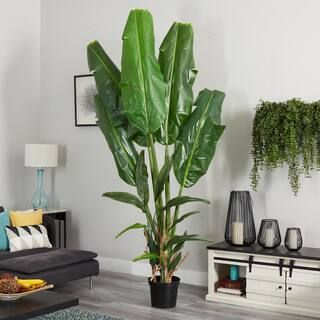 Indoor 8.5 ft. Artificial Giant Travelers Palm Tree | The Home Depot