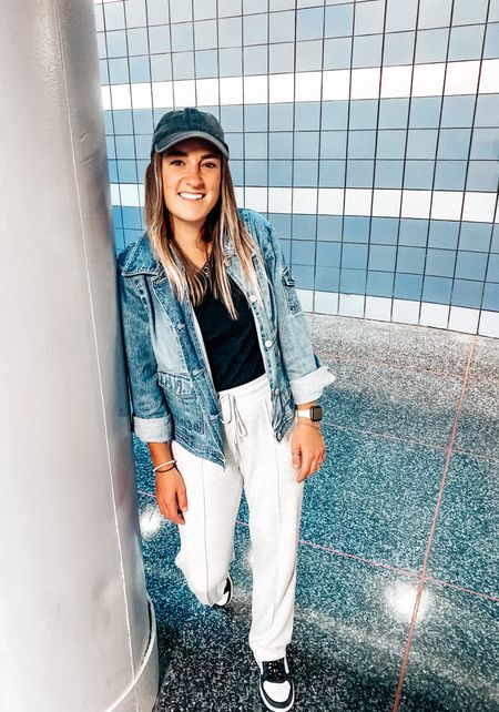 Airport outfit 
Outfit for the airport 
Traveling outfit 
Comfy airport outfit 
Comfy traveling outfit 
Flare sweats 
Flare sweatpants
Flare sweatpants outfit
How to style flare sweatpants
Sweatpants outfit 
Baseball cap 
Baseball cap outfit 
Casual airport outfit 
Casual outfit 

#LTKtravel #LTKstyletip