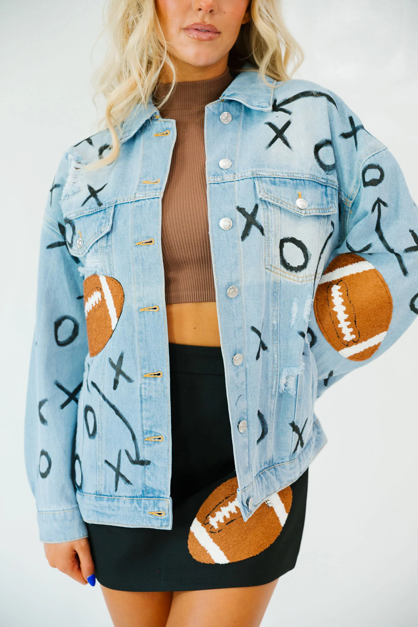 TAILGATE CLUB HAND PAINTED DENIM JACKET | Shop.app