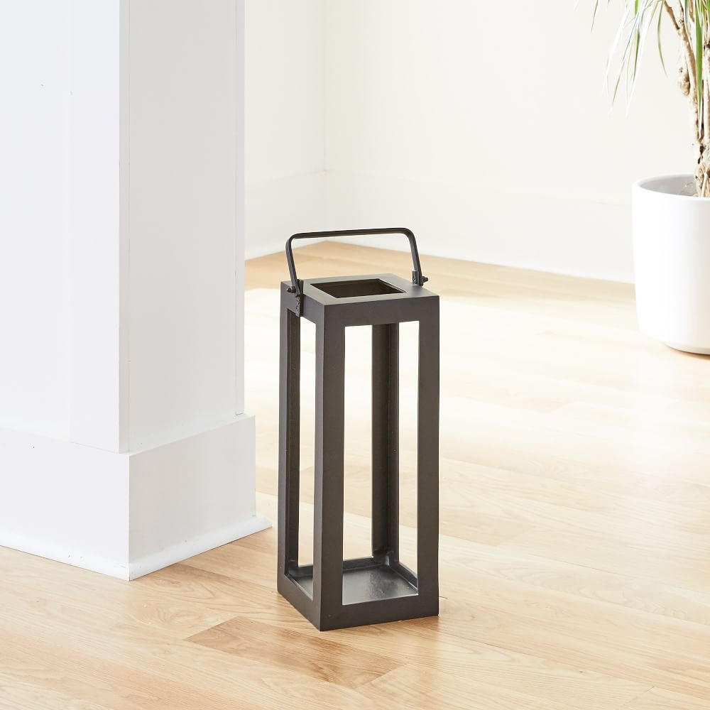 Tall Outdoor Lanterns, Antique Bronze, 15&amp;quot; | West Elm (US)