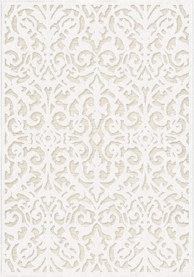 My Texas House by Orian Lady Bird Area Rug, 7'9" x 10'10", Natural Driftwood | Amazon (US)