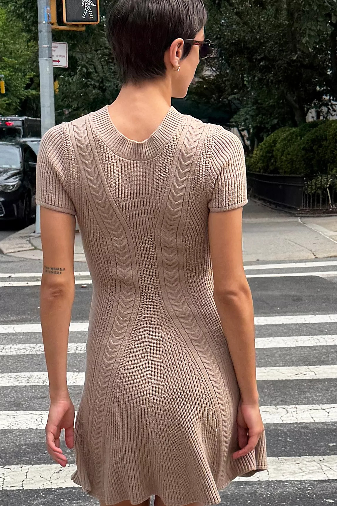 By Anthropologie Cable Knit Sweater Mini Dress | Anthropologie (US)