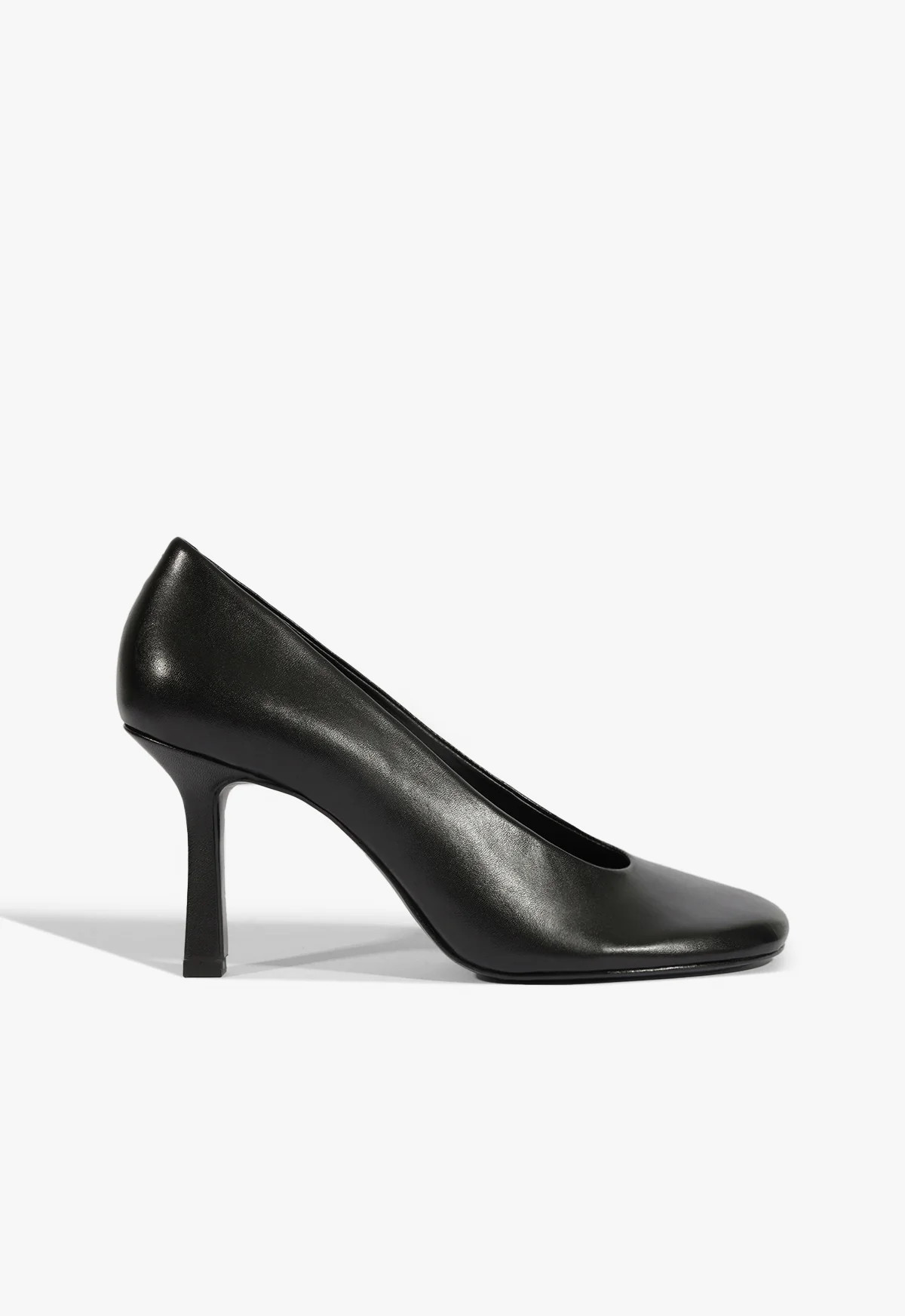 Brigitte Stiletto Pump in Black Leather - SCHUTZ | Schutz (US)