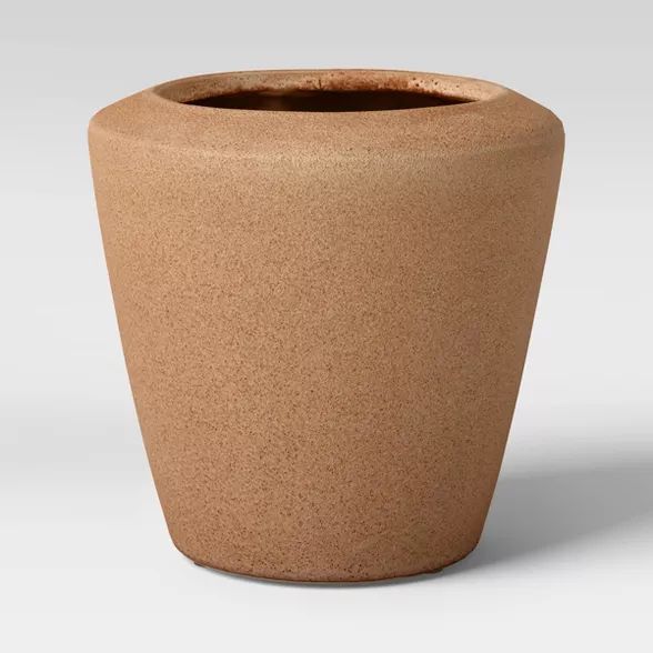 Indoor/Outdoor Earthenware Weathered Planter Tan - Threshold™ designed with Studio McGee | Target