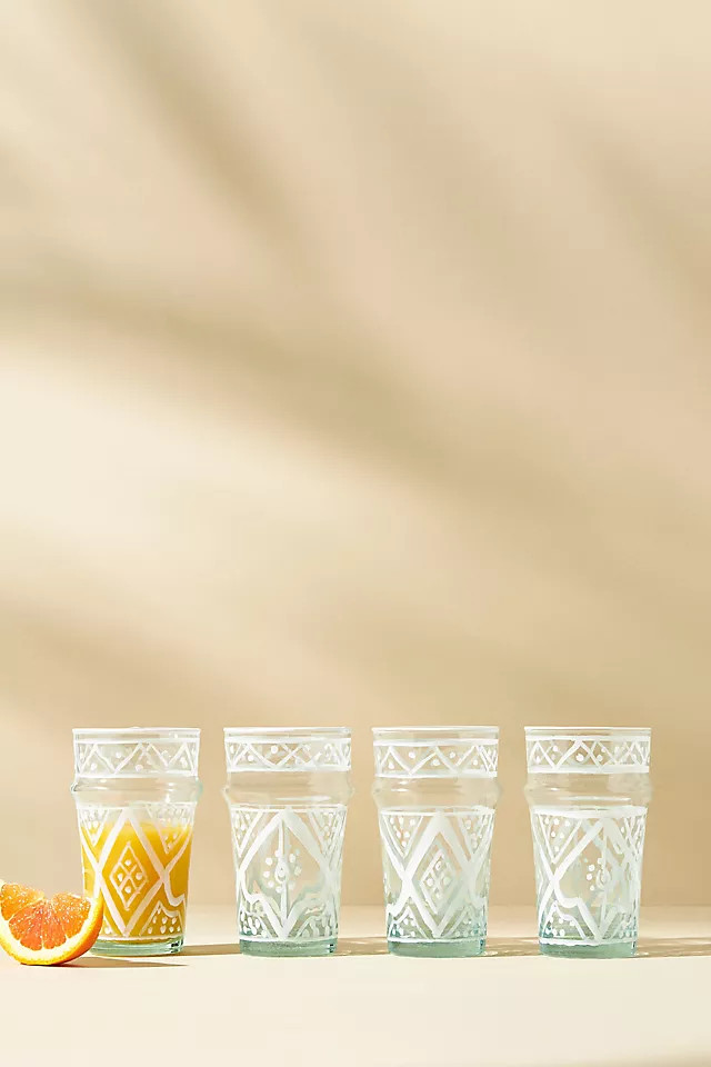Moroccan Beldi Glasses, Set of 4 | Anthropologie (US)