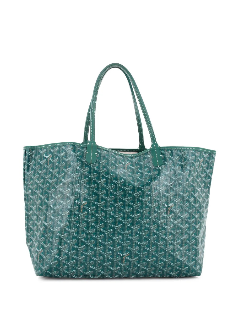 Goyard Pre-Owned Saint Louis Coated Canvas PM tote bag - Green | Farfetch Global