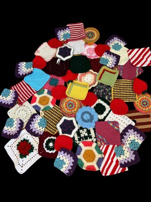 50+ Lot Vintage Kitchen Potholders Trivet Crochet Hot Pad Craft Upcycle Handmade | eBay US