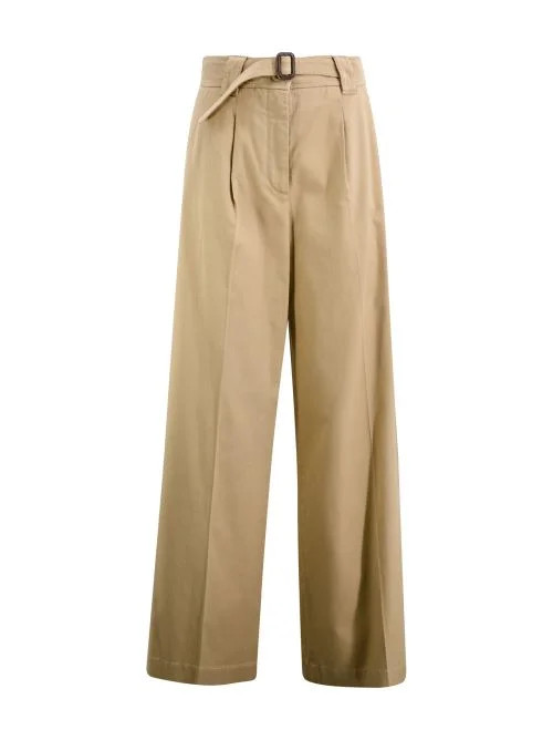 Weekend Max Mara Belted Wide Leg Trousers | Cettire Global