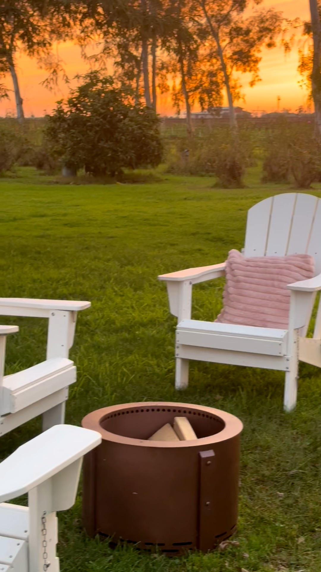 It’s Valentine’s Day hosting season, and @Wayfair has everything you need to host family and friends and/or throw the perfect bash! I love these classic white Adirondack chairs, my smokeless fire pit and my faux fur throw pillows! They are ideal for a cozy night at sunset here in Northern California! #valentinesday #ad #wayfair #wayfairpartner 

#LTKSeasonal #LTKHome #LTKValentine