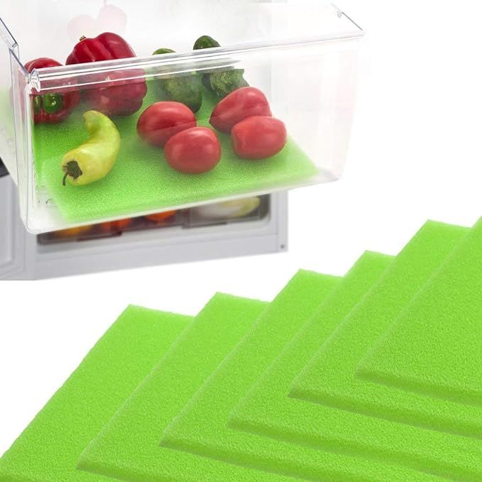 Dualplex Fruit & Veggie Life Extender Liner for Fridge Refrigerator Drawers 13 X 10.5 Inches (6 P... | Amazon (US)