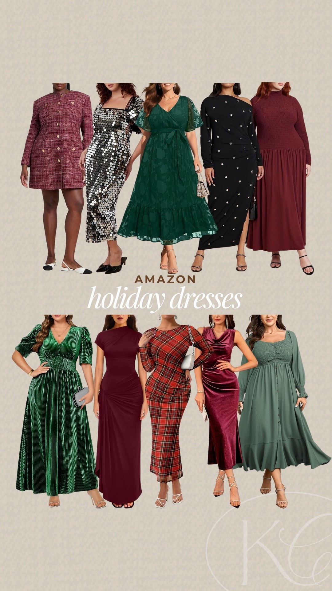 If you are looking for a last minute Christmas or New Years Eve dress Amazon has you covered  

#LTKPlusSize #LTKHoliday #LTKootd