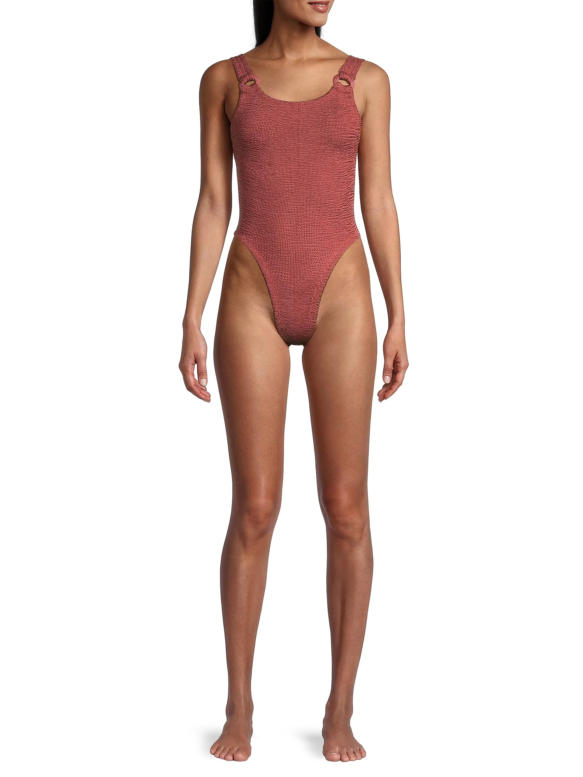 Domino Circle-Insert One-Piece Swimsuit | Saks Fifth Avenue