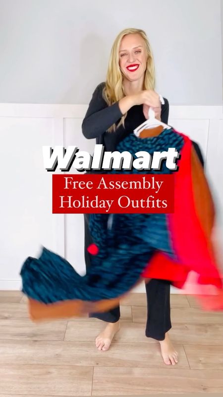 Walmart holiday outfits by Free Assembly! 

#LTKSeasonal #LTKworkwear #LTKHoliday