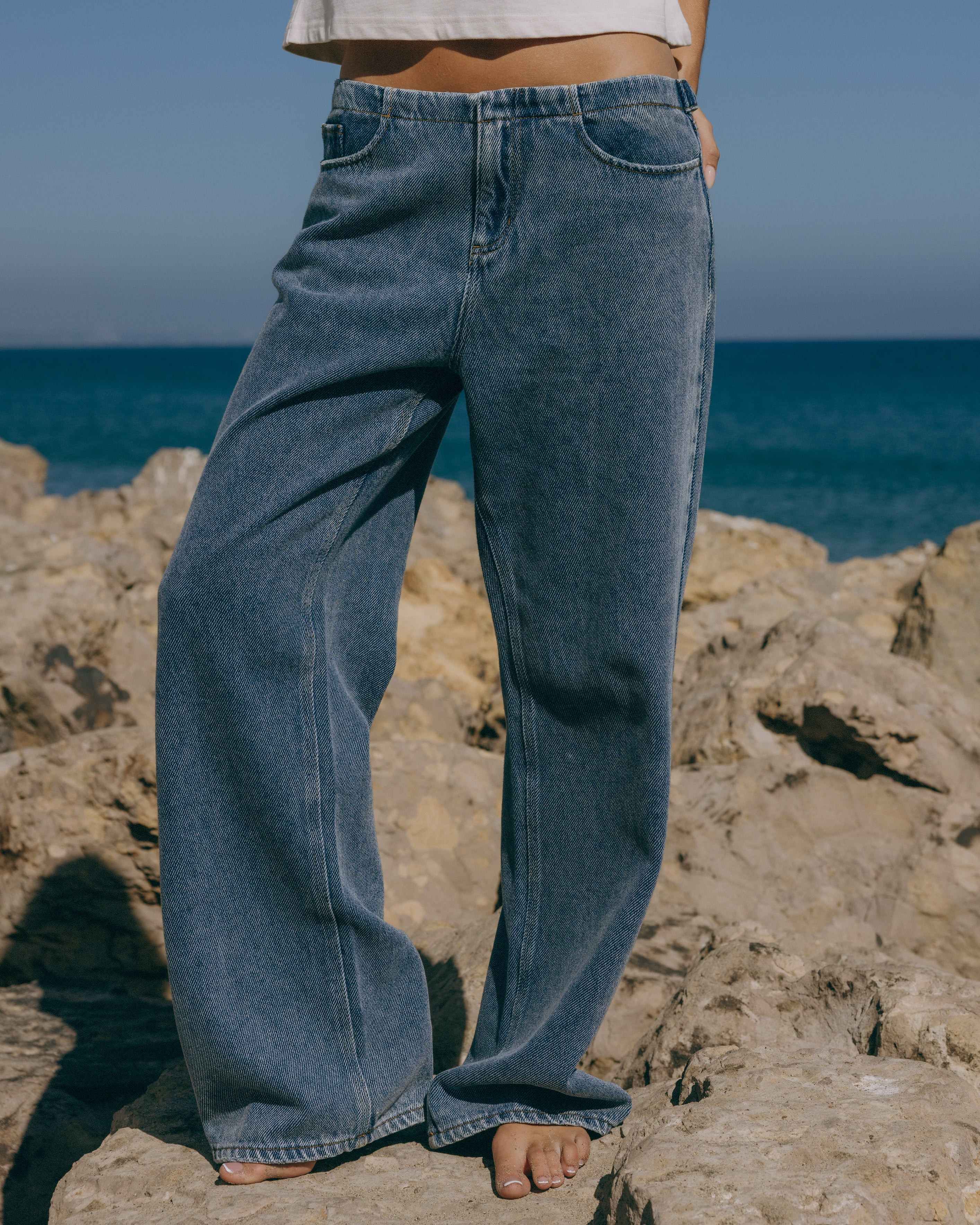Beach Jeans - Dark Blue | Daily Drills LLC