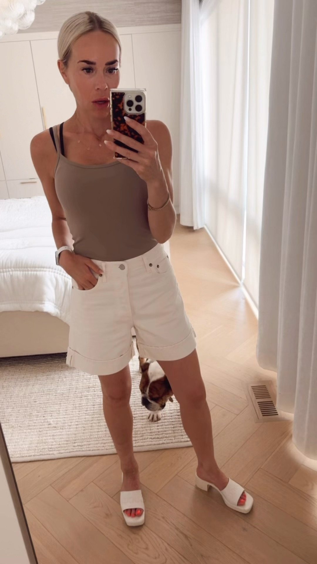 Obsessed with these butter tanks. Can dress up with nicer shorts or wear to work out! They was well and don’t pill. Great price point and lots of colors! Also come in tube and halter styles! Wearing small.

These A line white denim shorts are on heavy rotation for me this summer!

#LTKcanada #LTKsummer #LTKsale