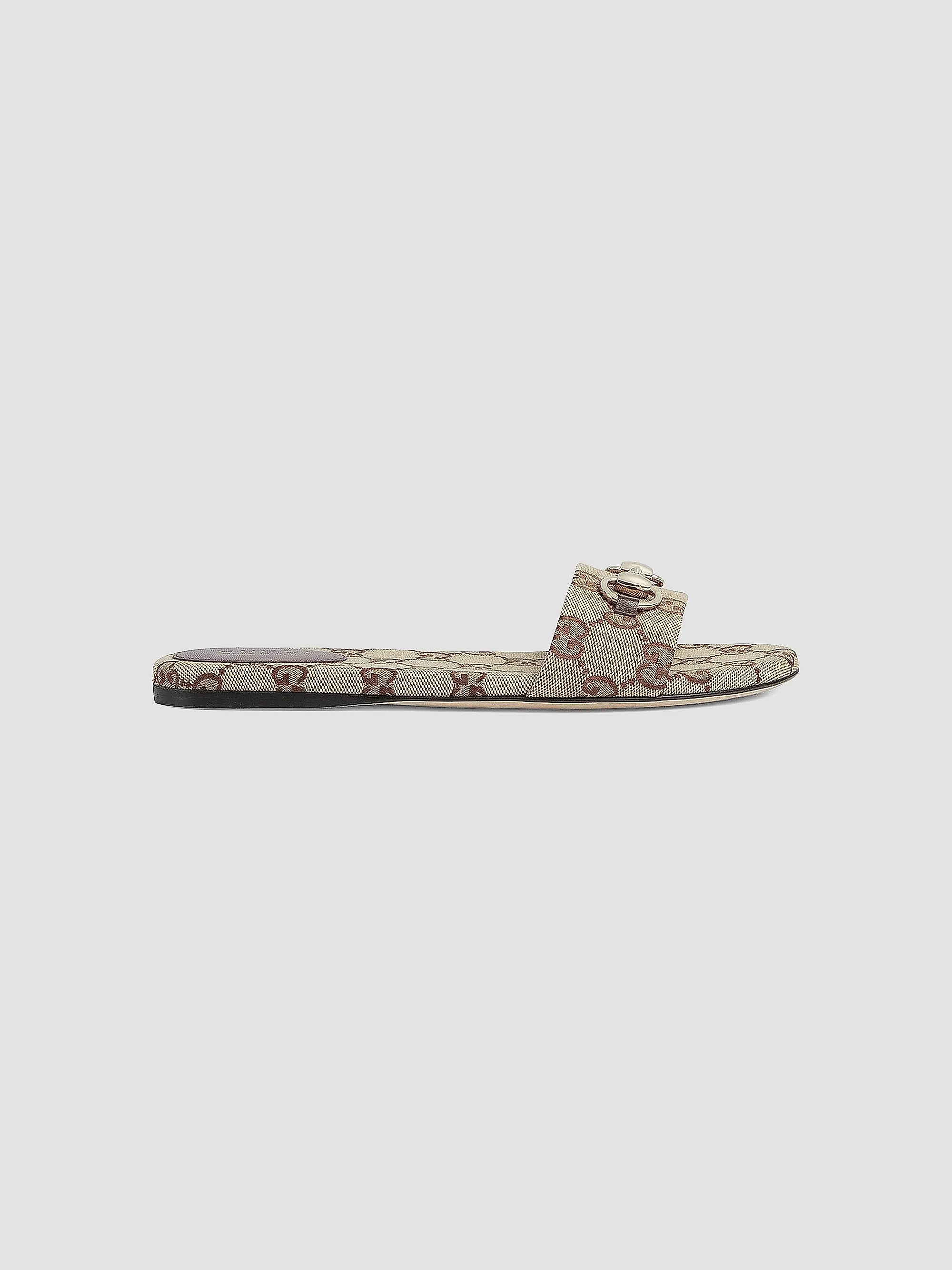 GG Canvas Siaga Slide Sandals | Saks Fifth Avenue