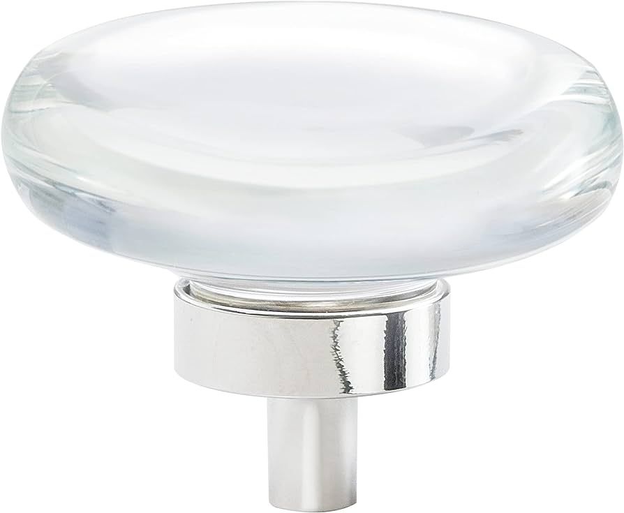 Amerock | Cabinet Knob | Clear/Polished Nickel | 1-3/4 inch (44 mm) Diameter | Glacio | 1 Pack | ... | Amazon (US)