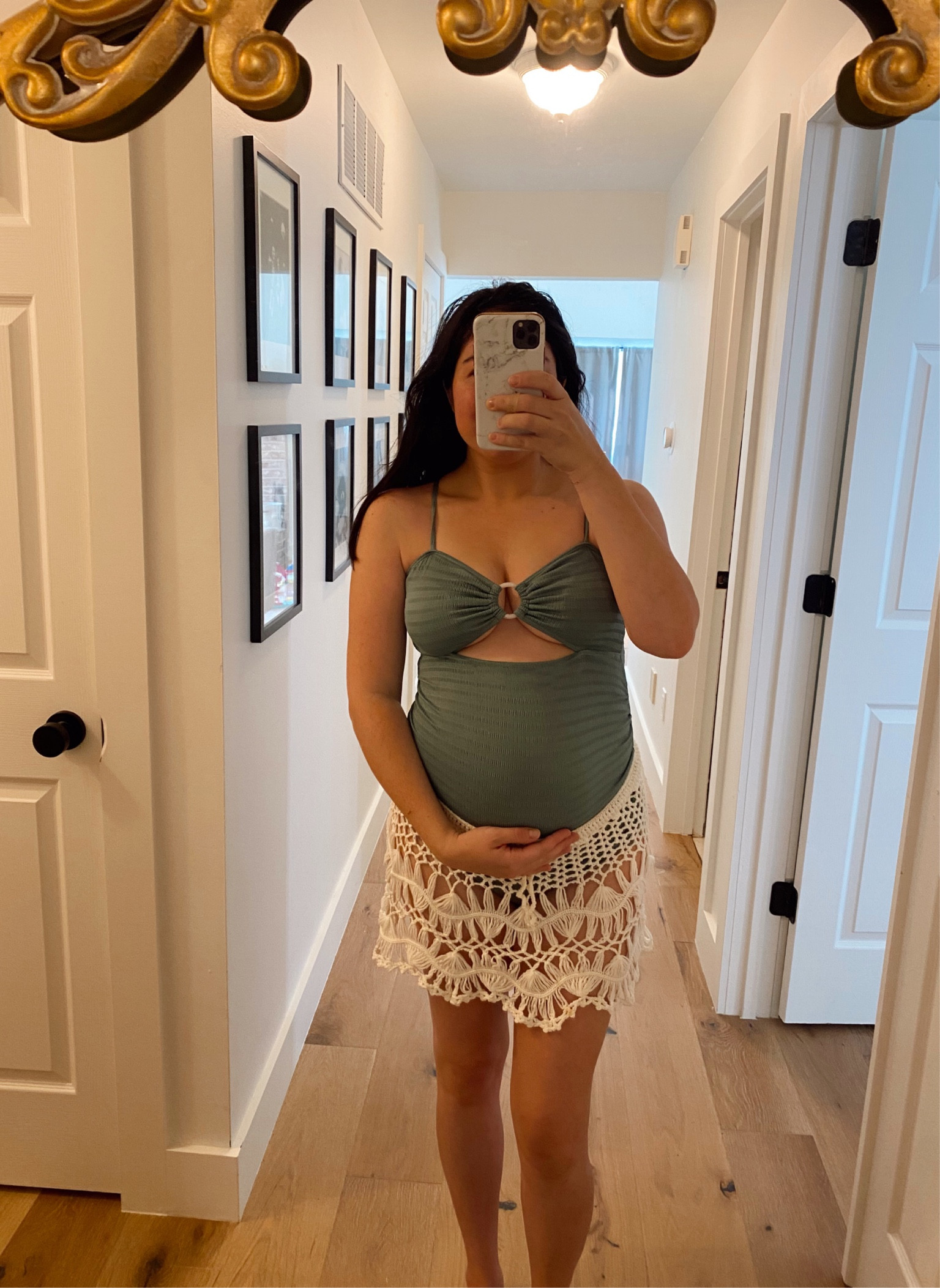 Loving this maternity swimsuit! So cute & stretchy! 

#LTKbump #LTKunder50 #LTKswim