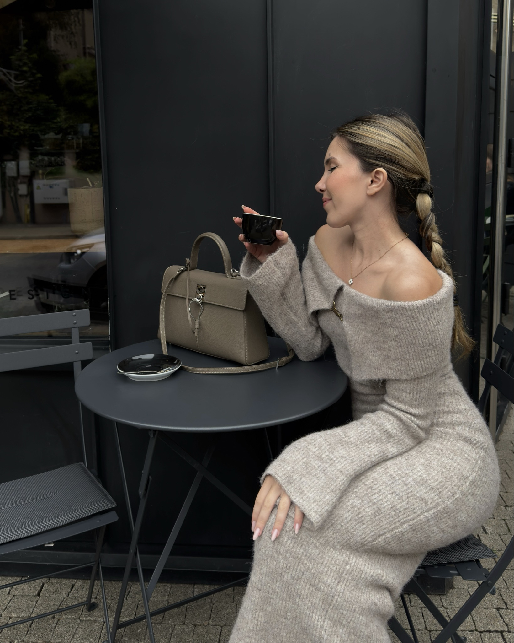 Cozy winter dress, flattering off shoulder dress

#LTKluxury #LTKeurope #LTKpetite