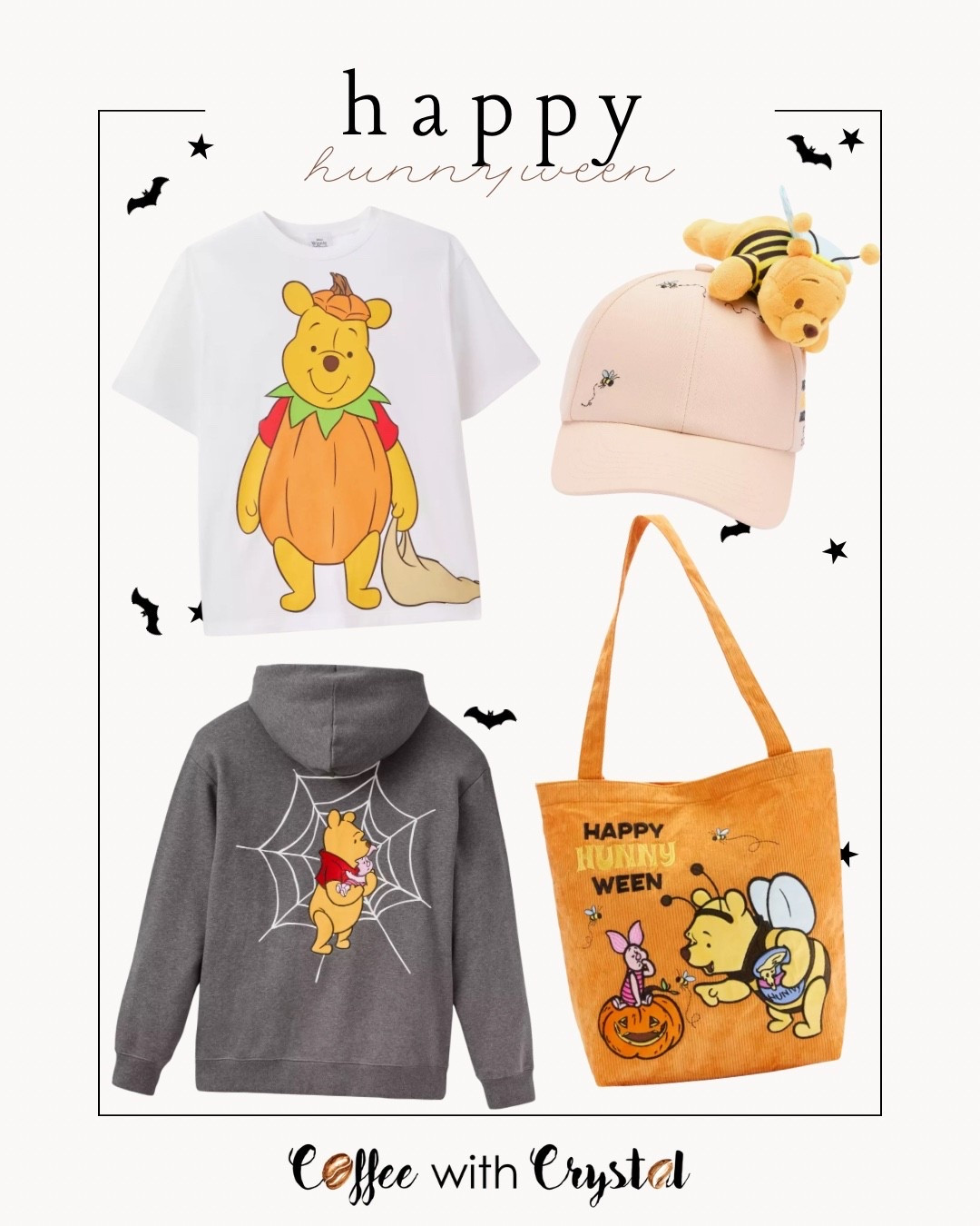 🎃🍯 Happy Hunnyween is officially in season, and Winnie the Pooh understood the assignment! Whether you’re heading to Mickey’s Not-So-Scary or just living your coziest fall life, these pieces are too sweet to pass up.
🧸✨ Tap to shop the full look and save for spooky season magic!

#LTKunder50 #LTKDisney #LTKHalloween #WinnieThePooh #PoohBearStyle #FallFashionFinds #DisneyStyle #AmazonFinds #SpookySeasonStyle #HappyHunnyween #CoffeeWithCrystal #NotSoScaryStyle
