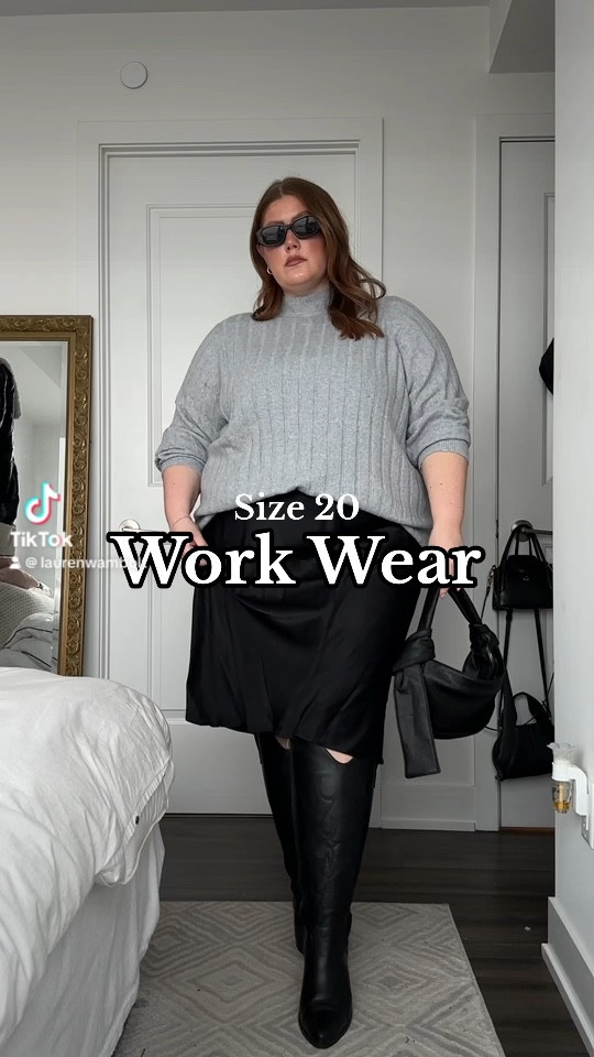 Love this winter outfit idea for the office! I saw a lot of knit sweaters with satin midi skirts this winter but never on a curvy body. 

Sweater- size 4 for oversized fit
Skirt- 2X

Boots are last year from Billini curve.. linked similar options!

Workwear, date night, casual dinner

#LTKstyletip #LTKworkwear #LTKplussize