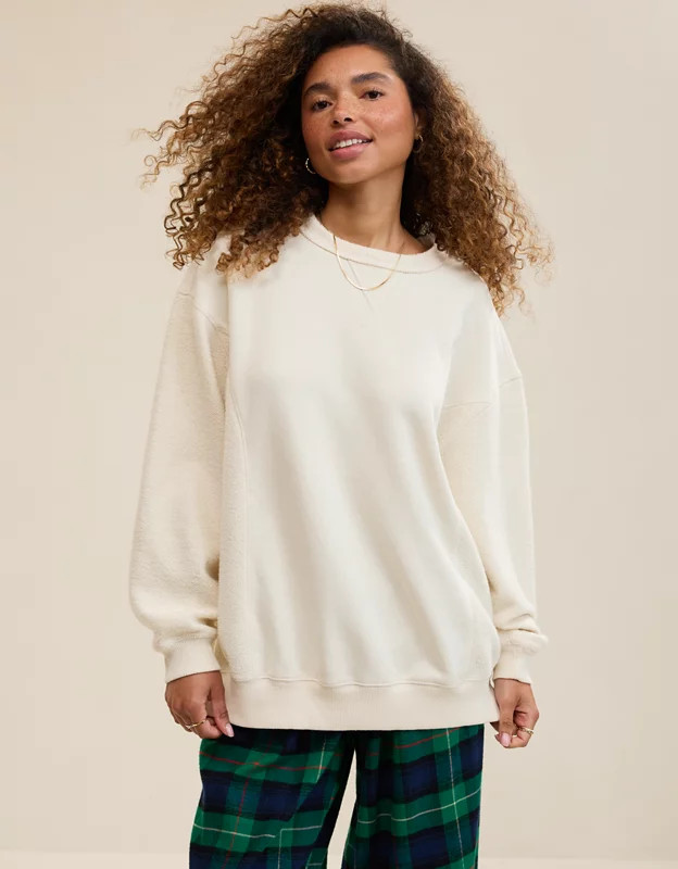 Aerie Très Chic Chenille Sweatshirt | American Eagle Outfitters (US & CA)