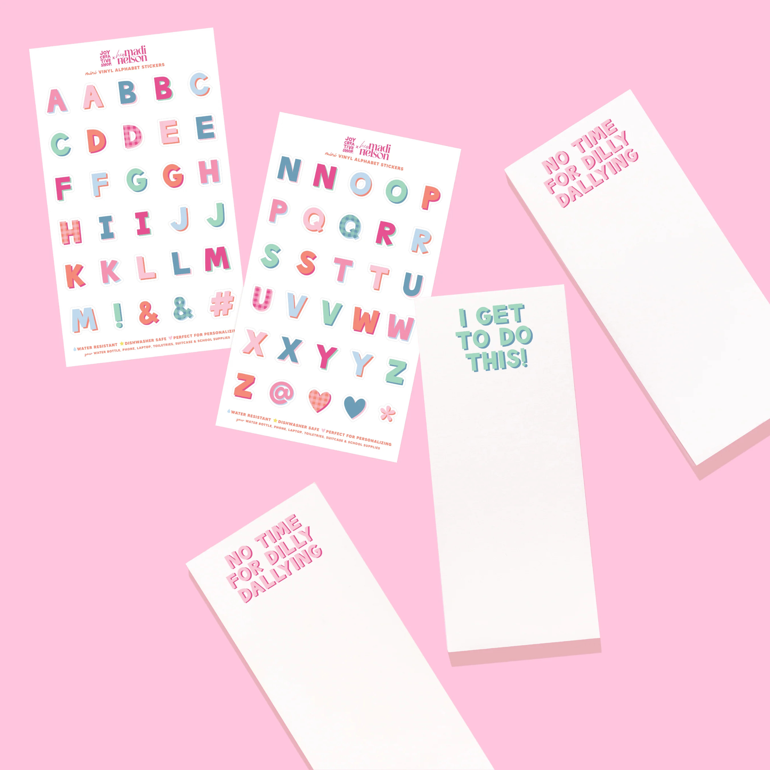 JCS x Madi Nelson Notepad & Sticker Bundle | Joy Creative Shop