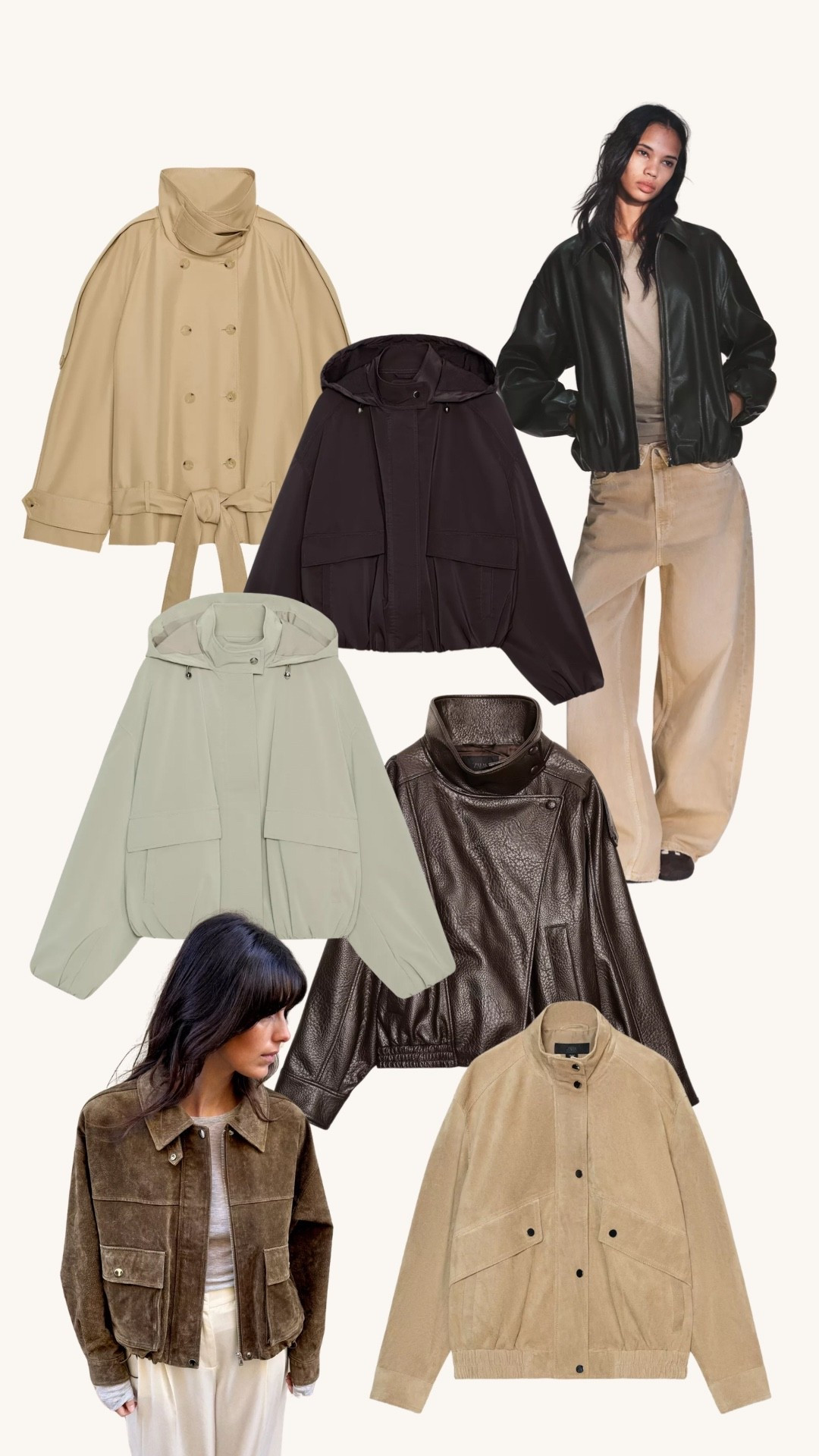 Zara jackets I’m loving right now 🤎