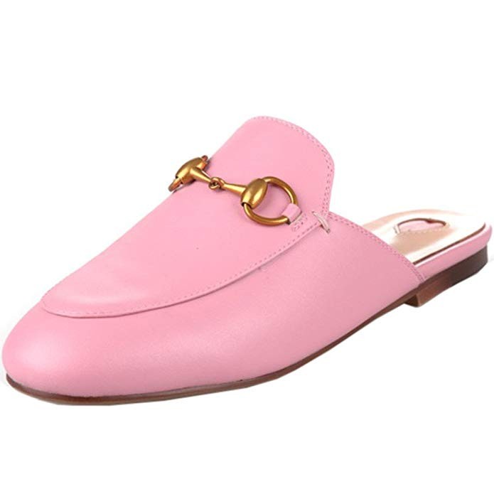 ENMARER Womens Loafers Shoes with Buckle Soft Retro Slippers Flats Round Toe | Amazon (US)