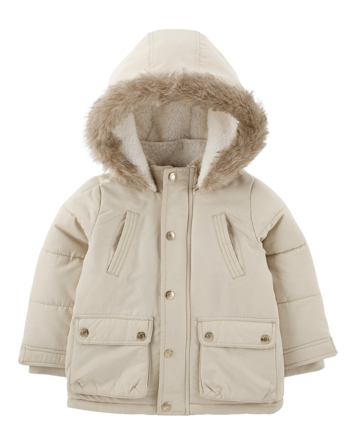 Toddler Faux Fur Hooded Parka | Carter's Inc