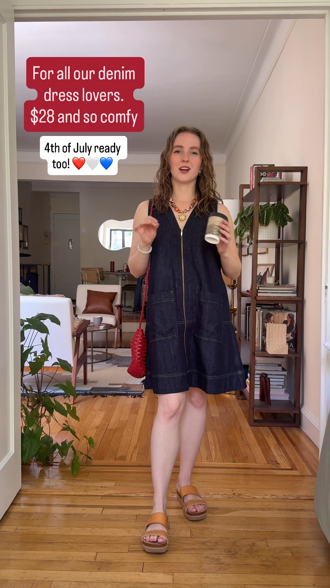 Comfy cotton denim dress for summer. Breezy swing style. Functional zipper. Wearing xs. Size down if between

#LTKSeasonal