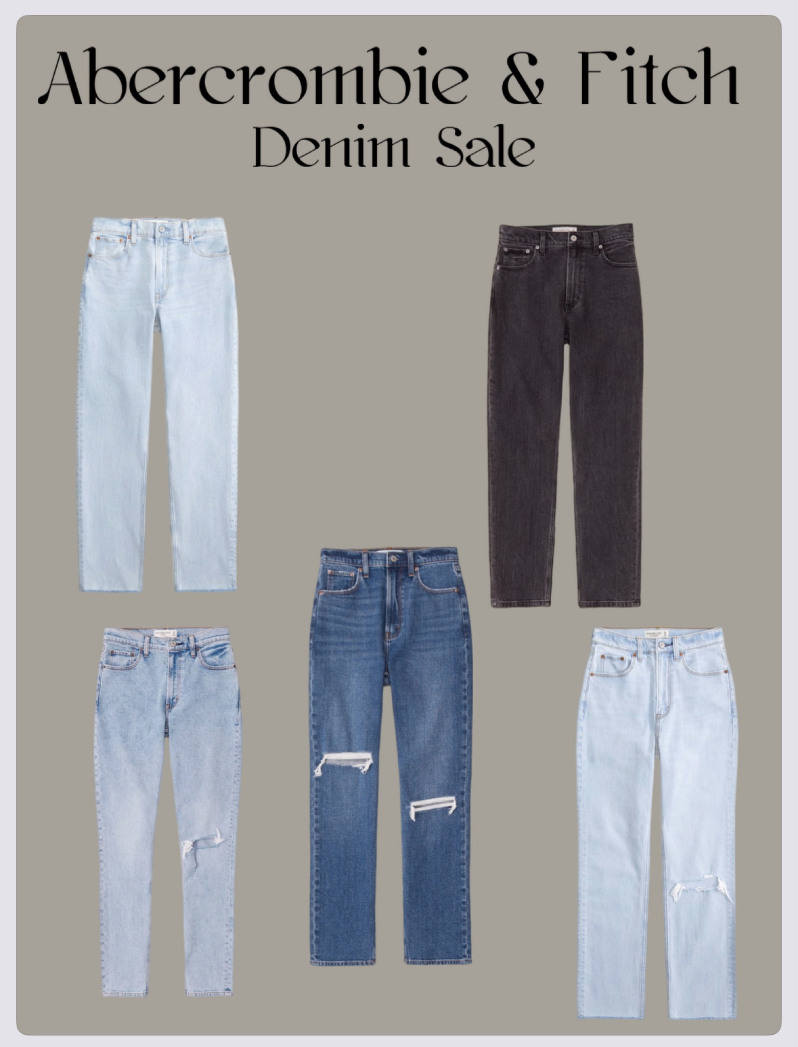 👖 JEANS on sale @Abercrombie&Fitch !! Back to school denim sales 

College 
Student style 
Teacher style 


#LTKBacktoSchool #LTKxAF #LTKStyleTip