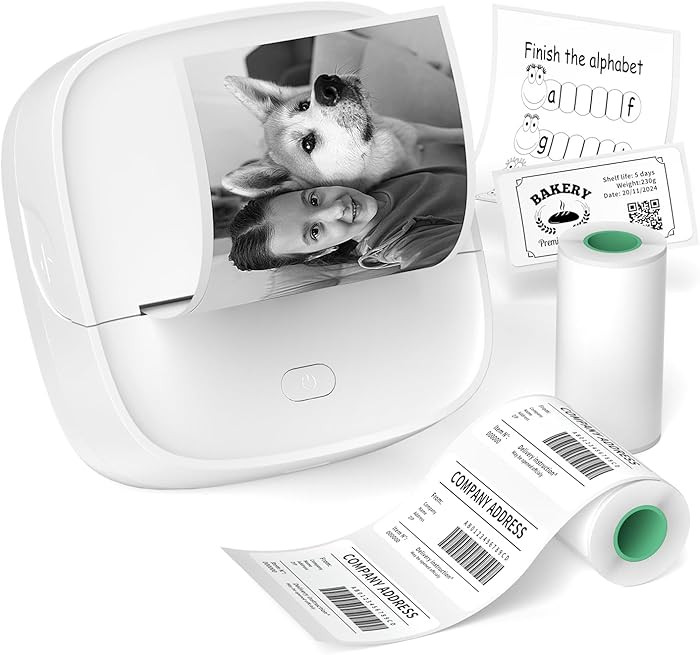 Amazon.com : Gloryang JD-23 Sticker Printer, Mini Portable Thermal Printer Print Pod, Inkless Blu... | Amazon (US)