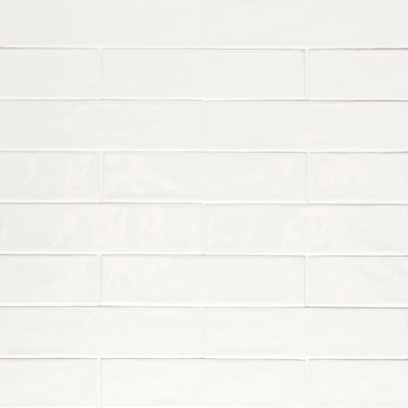 Clara 2.75" x 11" Glossy Porcelain Tile in White | Bedrosians Tile & Stone