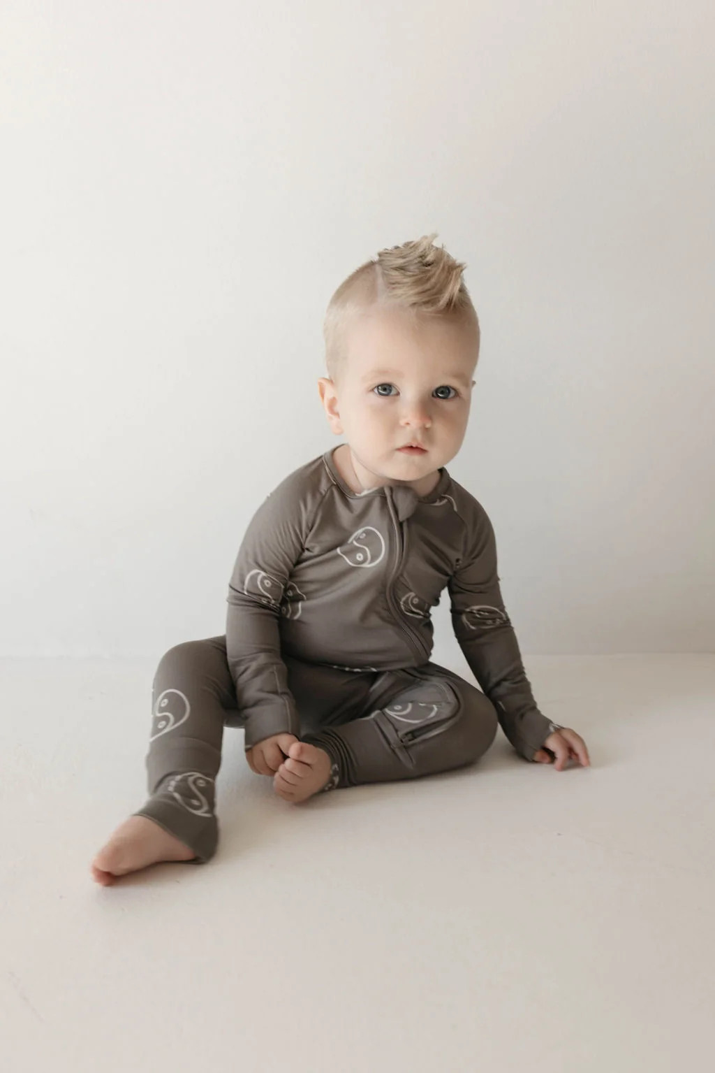 Bamboo Zip Pajamas | Sage Yin Yang | Forever French