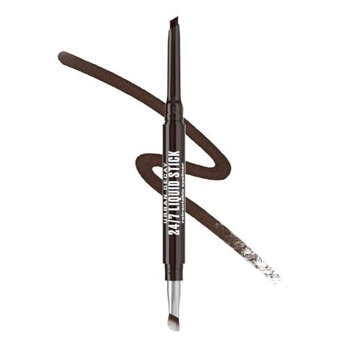 Urban Decay 24/7 Liquid Stick Waterproof Eyeliner - Smudge-Proof, Transfer-Proof, Up to 24HR Wear, Dual-Ended Retractable Gel Liner with Blending Eye Brush - Brown Noise (deep matte brown) | Amazon (US)