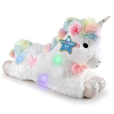 FAO Schwarz Glow Brights Toy Plush LED with Sound Unicorn 15&#34; Stuffed Animal | Target