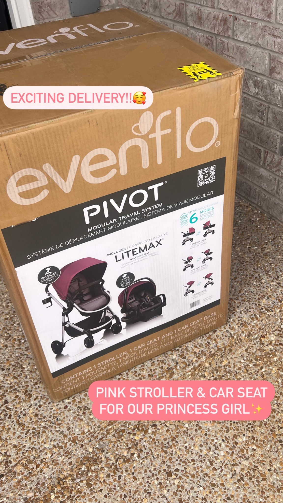 Pink stroller and infant car seat, travel system ✨

#LTKBump #LTKBaby #LTKFamily