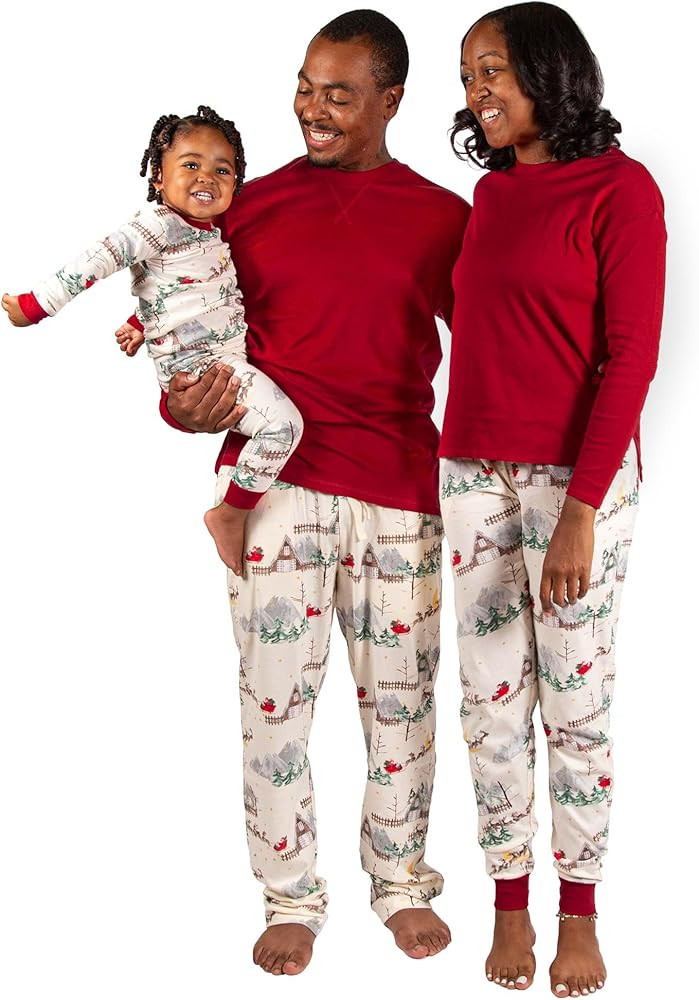Baby Girls' Family Jammies Matching Holiday Organic Cotton Pajamas | Amazon (US)