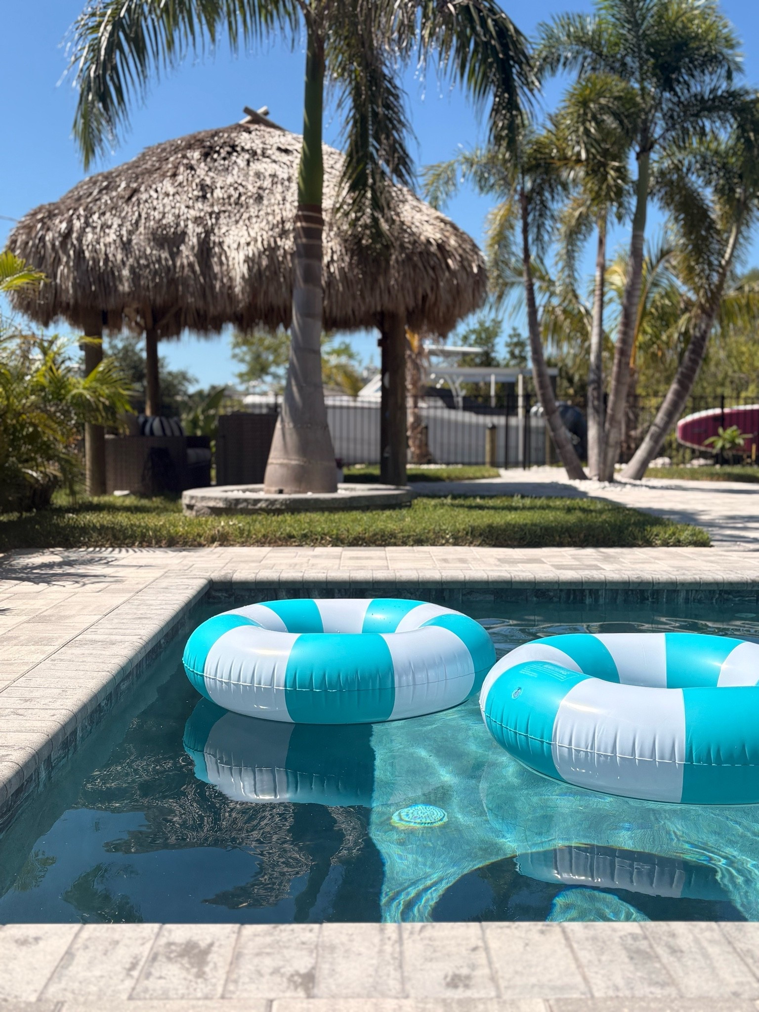 New pool floats