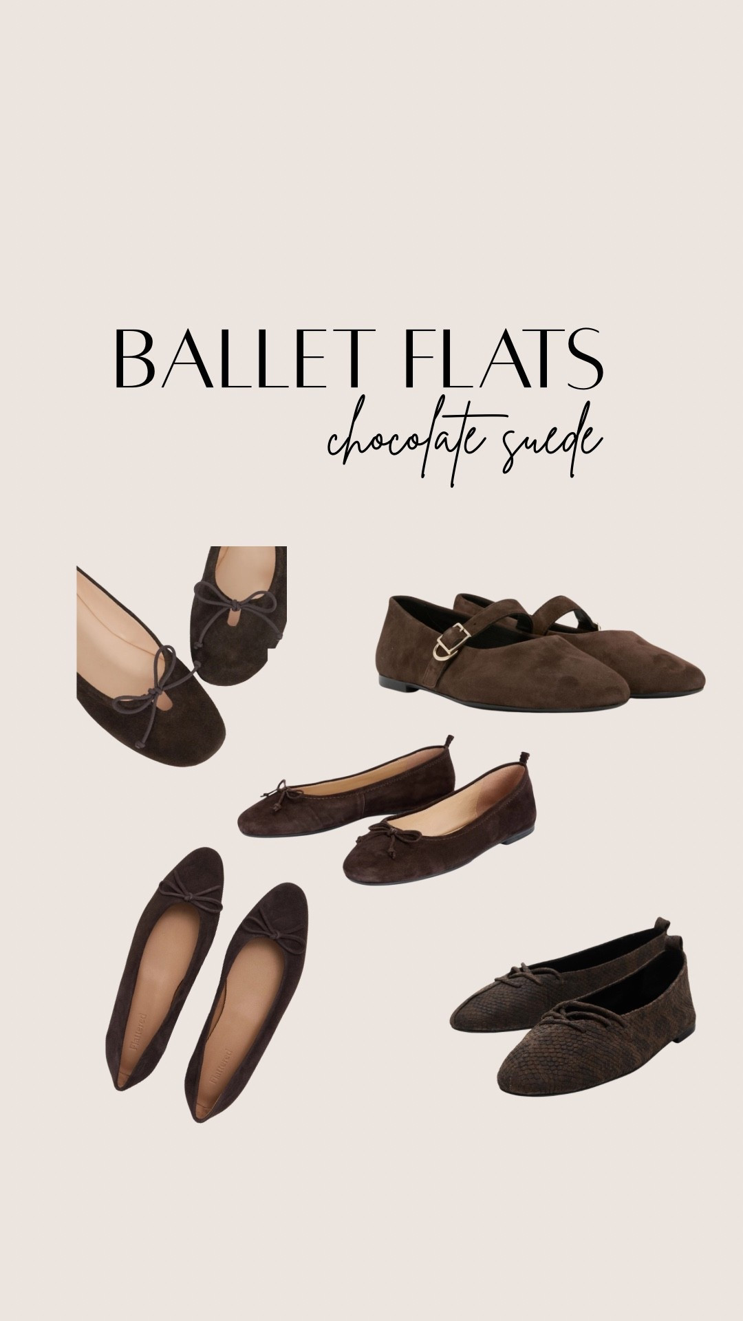 A round-up of chocolate brown suede ballet flats. These will go with all of your transitional/early autumn outfits. Style them with jeans, a long white skirt, wear them to work. They’re very versatile (just make sure you spray with a suede protector first!)

#ltkautumn Flattered ballet flatss

#LTKStyleTip #LTKShoeCrush #LTKWorkwear
