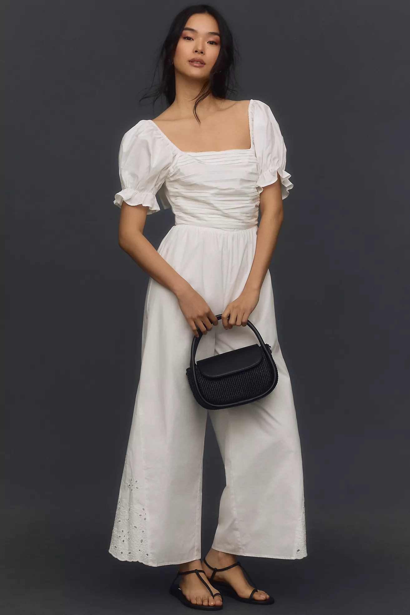 En Saison Emma Eyelet Jumpsuit | Anthropologie (US)