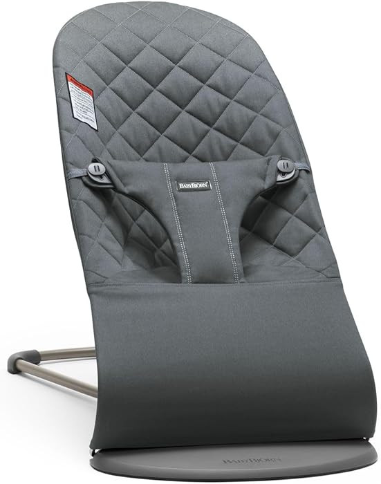 BabyBjörn Bouncer Bliss, Anthracite, Woven, Classic Quilt | 2-in-1 Adjustable Baby Bouncer Seat ... | Amazon (US)