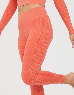 OFFLINE By Aerie Seamless Cable High Waisted Legging | Aerie