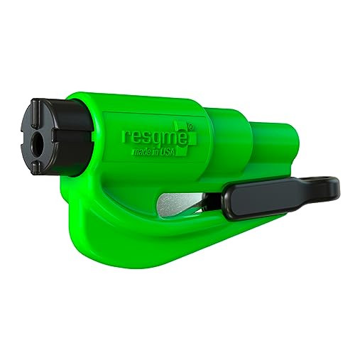 RESQME Emergency Keychain Car Escape Tool, Lime Green | Amazon (US)