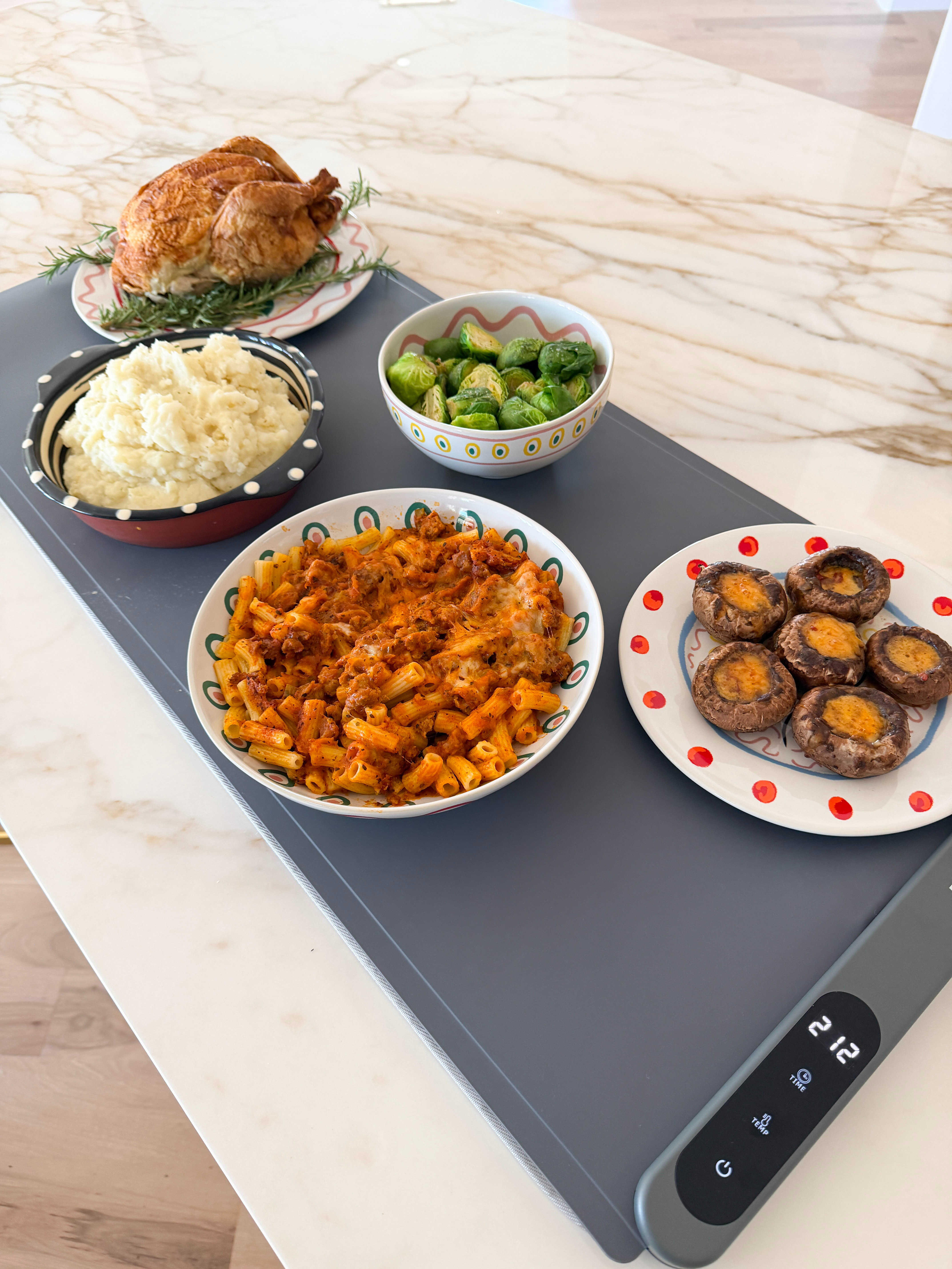 This extra-large food warming mat keeps everything toasty hot and ready to serve. It rolls up when you’re done, so it’s super easy to store and perfect for parties, holidays, and hosting! 

 #LTKfoodie #LTKHome