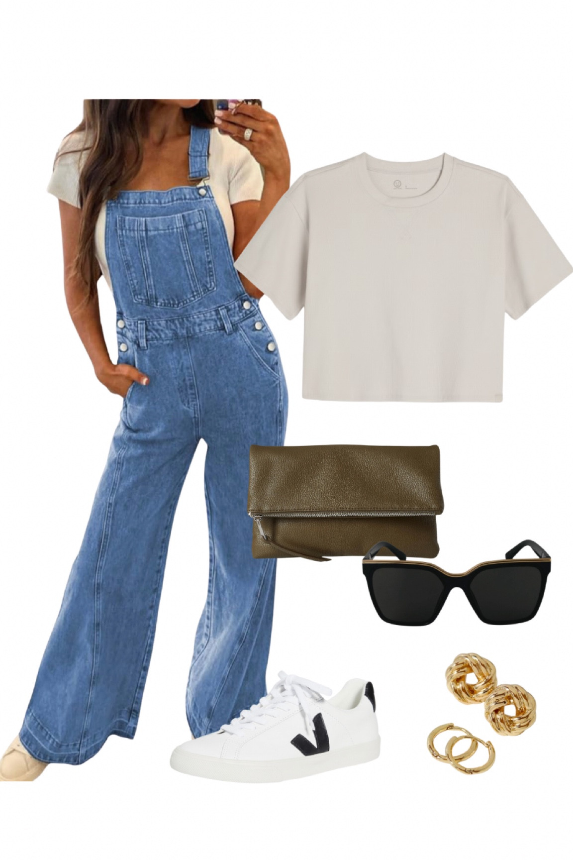 Spring outfit.  Loving these wide leg overalls. 

#LTKSpringSale #LTKstyletip #LTKtravel