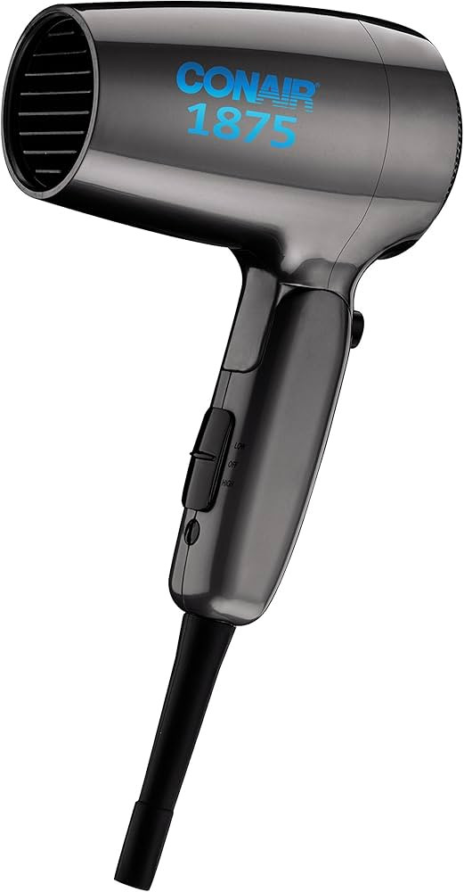 Conair Travel Hair Dryer with Dual Voltage, 1875W Compact Hair Dryer with Folding Handle, Travel ... | Amazon (US)