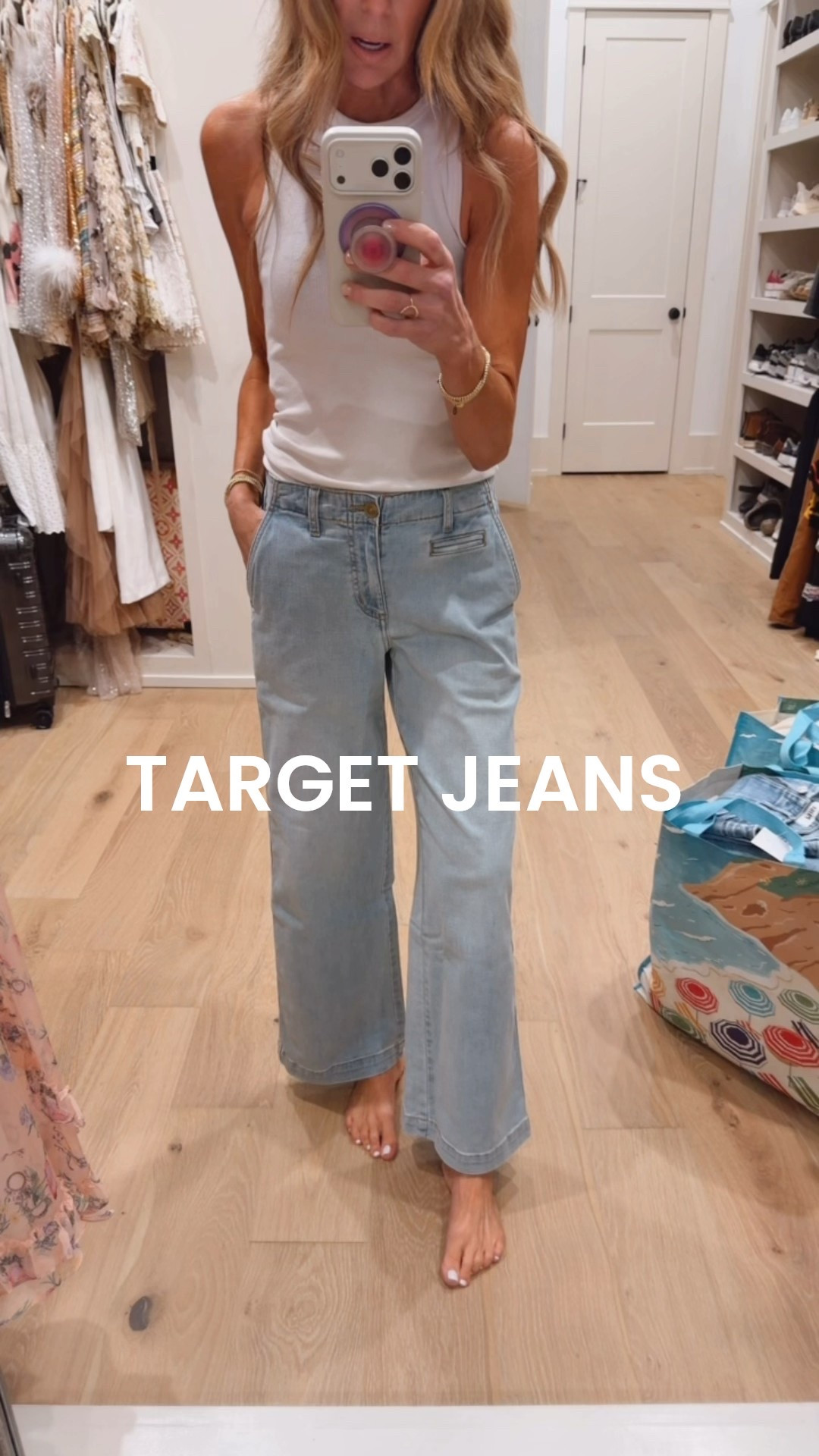 These are Land's End at Target. Love the shape though they run large. These are a 2 and generous. If you're tall, these probably won't work 